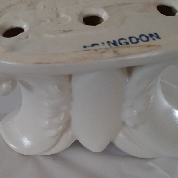 Double Lite Candlesticks Candle Holder White Glazed Ceramic 4.5" - Picture 2 of 9